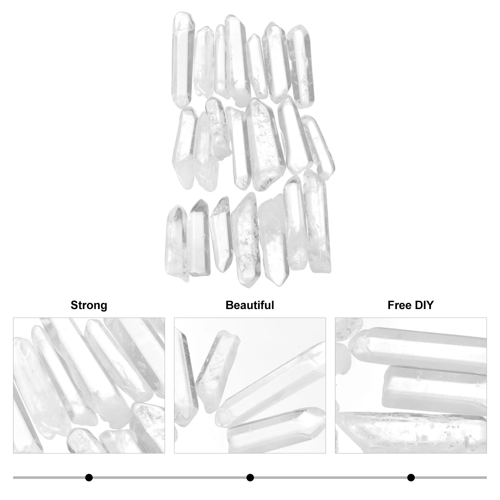 

200G Crystal Decor Natural Rough Stone Home Desktop Adornment Diy Jewelry Craft Accessories Decorative Filler For Wedding Vase