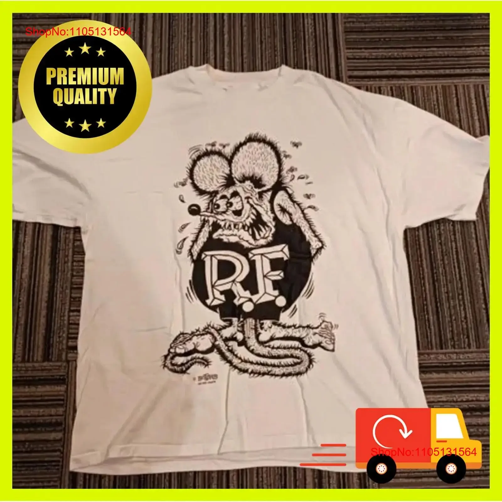 

Футболка Rat Fink Ed Roth, белая, все размеры, винтажная стираная дизайнерская одежда, растянутая графика, унисекс, стильная уличная одежда
