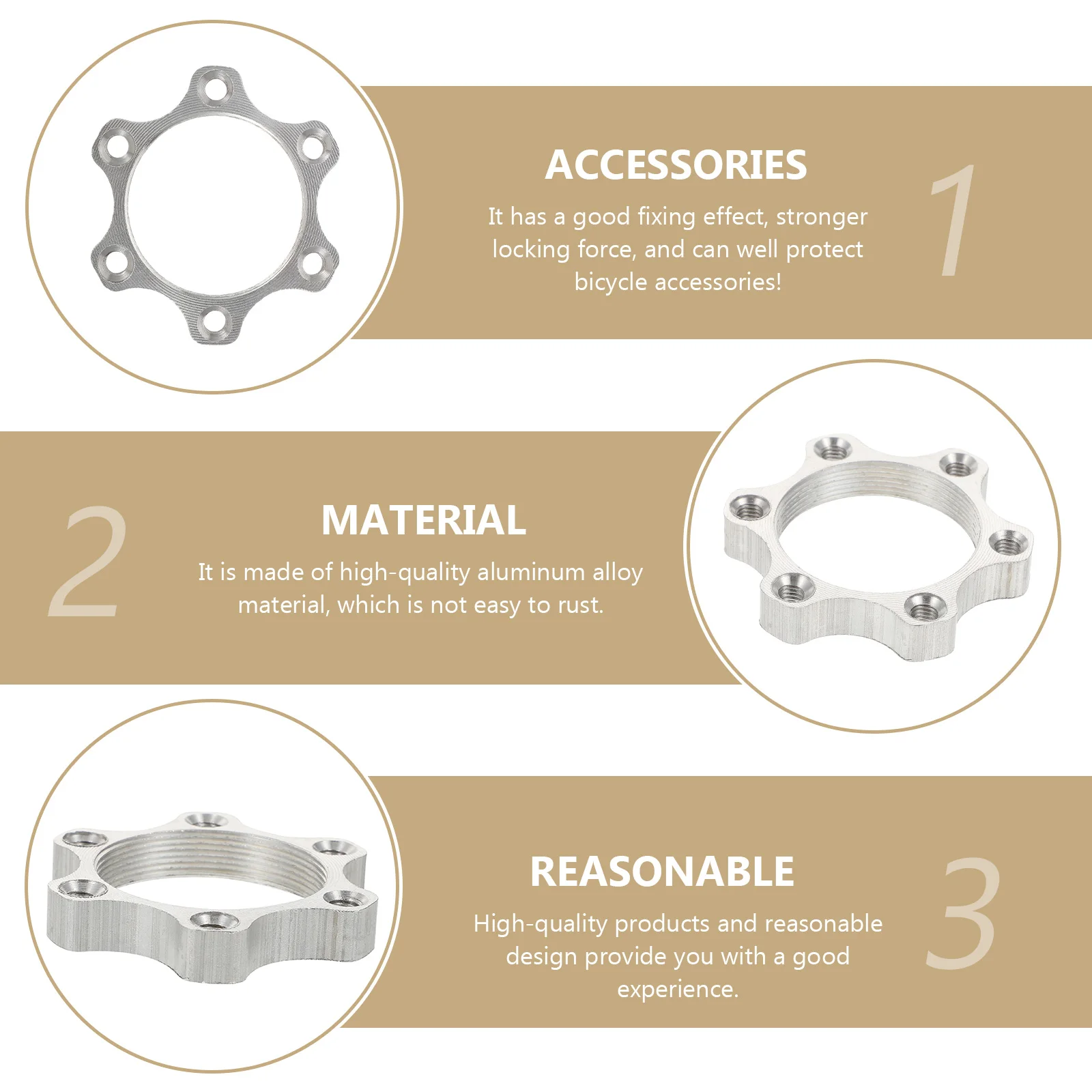 

2pcs 6-Hole Disc Adapters Aluminum Alloy For Mountain Road Bikes Disc Brake Rotor Adapter Bicycle Accessories