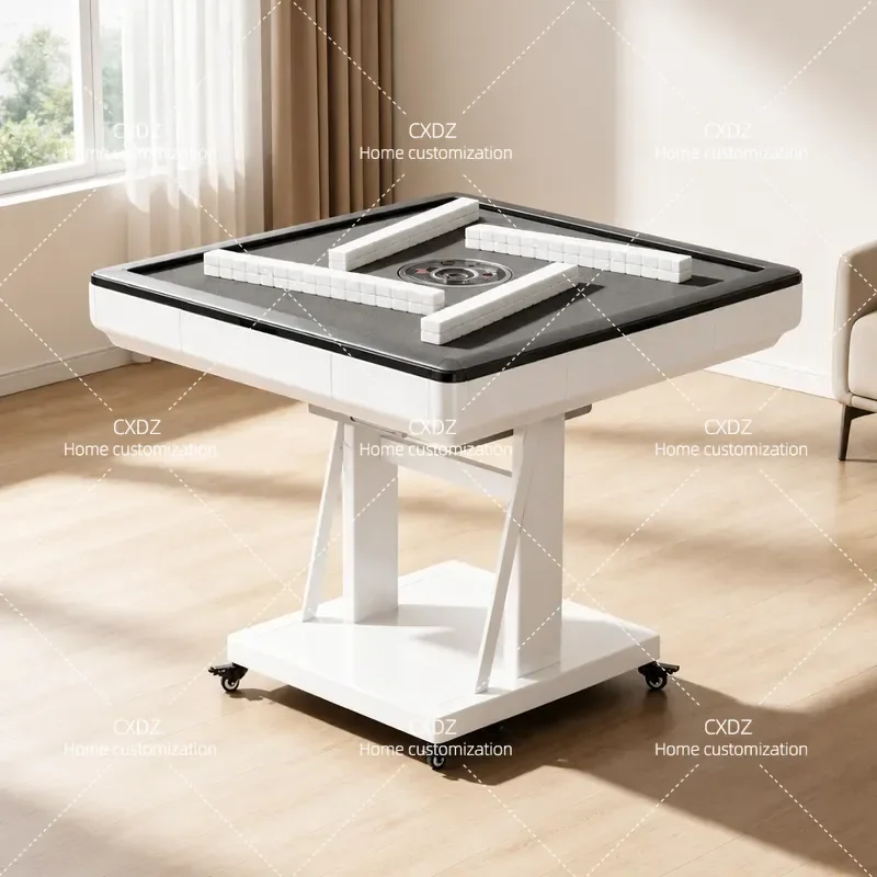 Automatic Mahjong Machine with Cyclone Roller Ultra Quiet Noise Reduction Dual Purpose Household Double Folding Dining Table