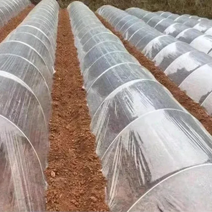 Agricultural White Plastic Transparent Film Small Arch Shed Grow Seedlings Cold Proof Films Vegetable Insulation Plastic Cloth