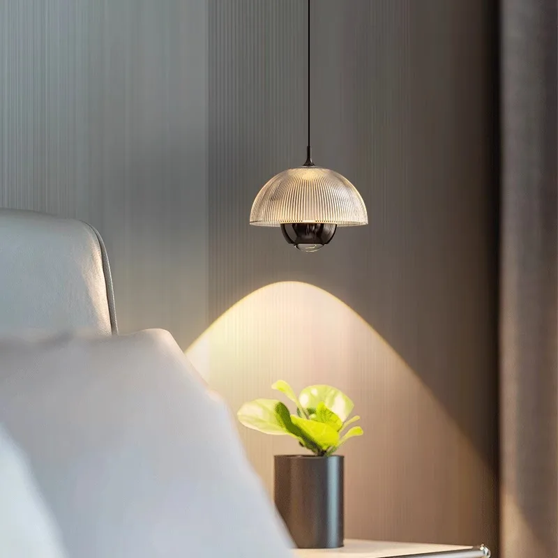 

Modern Black LED Pendant Light Bedside Hanging Lamp for Bedroom Dinging Living Room Chandelier Nordic Decor Pendant Lamp Lustres