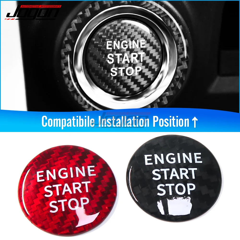 Carbon Fiber For Lexus IS GS ES NX RC RX IS250 IS350 RC200t RC300 NX200 Car Interior Engine Start Stop Push Button Cover Trim