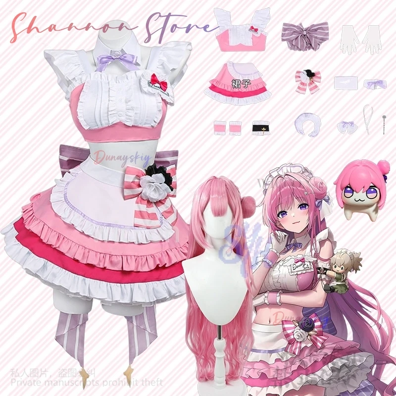 

Дороти Доро 코스프레 Игра NIKKE: Богиня Победы Аниме Костюм Кофейной Горничной Kawaii Розовые Оборки Лук Торт Платье Хэллоуин