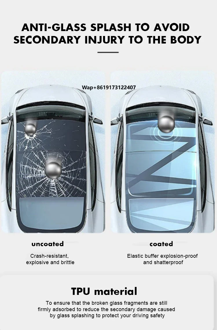 

Universal Sunroof Automotive Supplier Sunscreen Self Adhesive Glass Car Panoramic Sunroof Sky Film