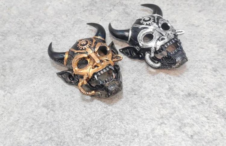 1/6 1/12 スケール兵士スチームパンクスタイルマスク機械廃棄物土壌スケルトンマスクフィット 12 インチ 6 インチアクションフィギュアボディ