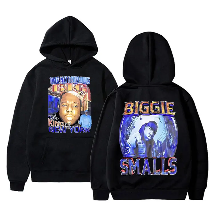 

Rapper The Notorious Big Graphics Hoodie Biggie Smalls Sweatshirt Men Women Hip Hop Vintage Hoodies Men's Oversized Streetwear