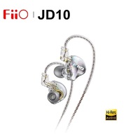 FiiO JD10 Wired In-Ear Earphone Hi-Res Audio HIFI Bass Stereo Music Earbuds Sport Gaming Headset