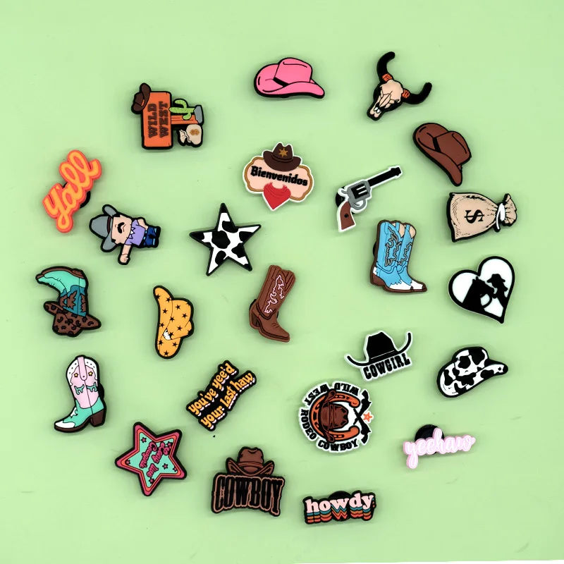 1/11pcs Cowboy Shoe Decoration for Sandals Girls Gift Beer Guitar Shoe Charms Accessories Suitable for All Clogs Pin Jeans