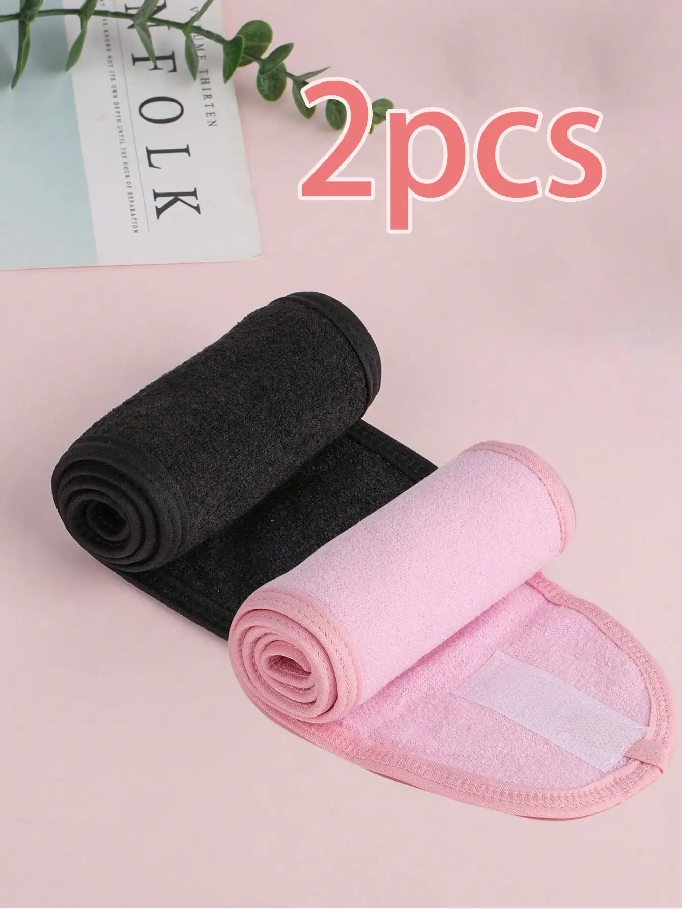 

2 шт. самоклеящиеся регулируемые повязки для спа-процедур, умывания, макияжа и ухода за кожей