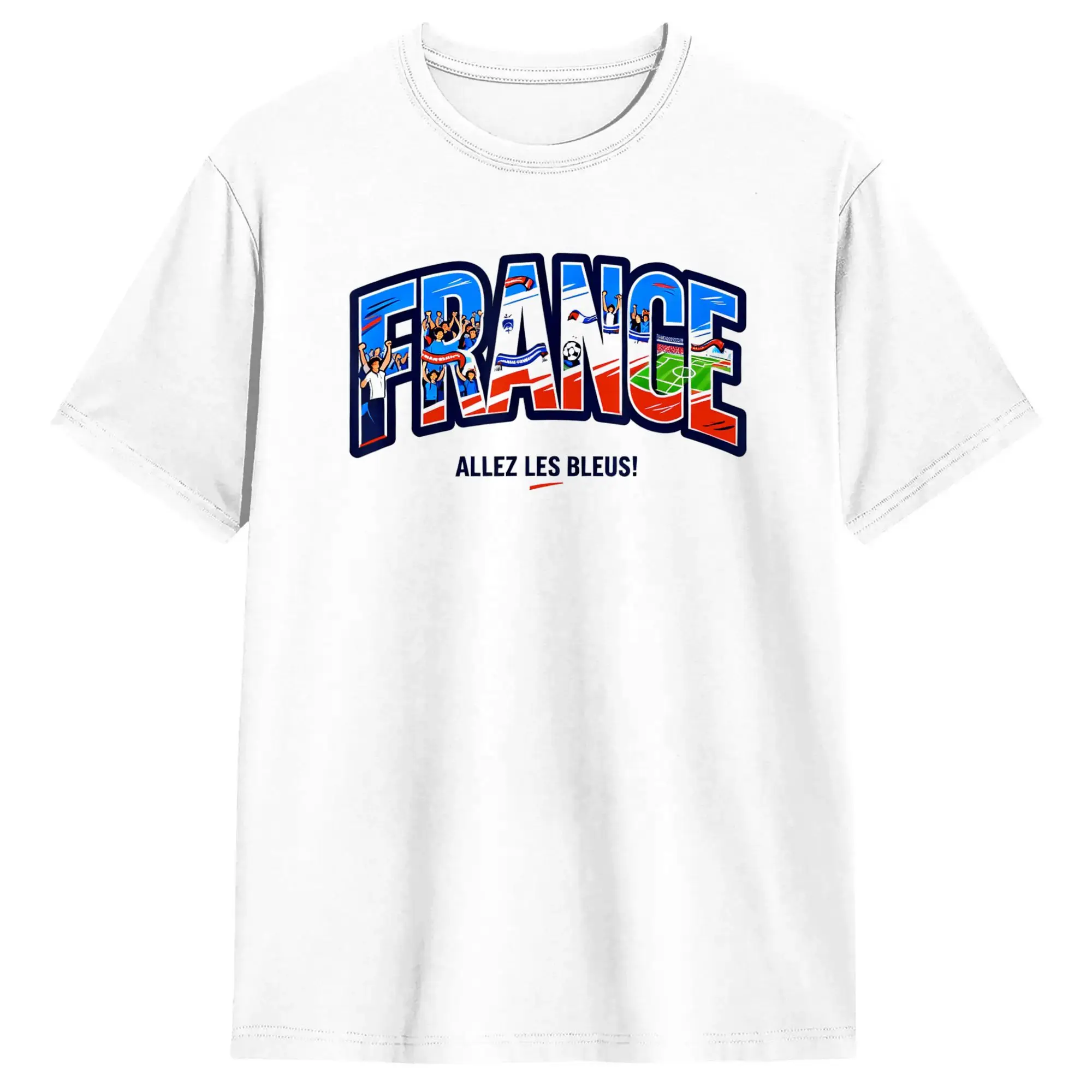 Soccer Fan 2026 France Allez Les Bleus Cotton T-Shirt For Mens Summer  Streetwear T-Shirts Hipster Tee Shirt Plus Size Clothing