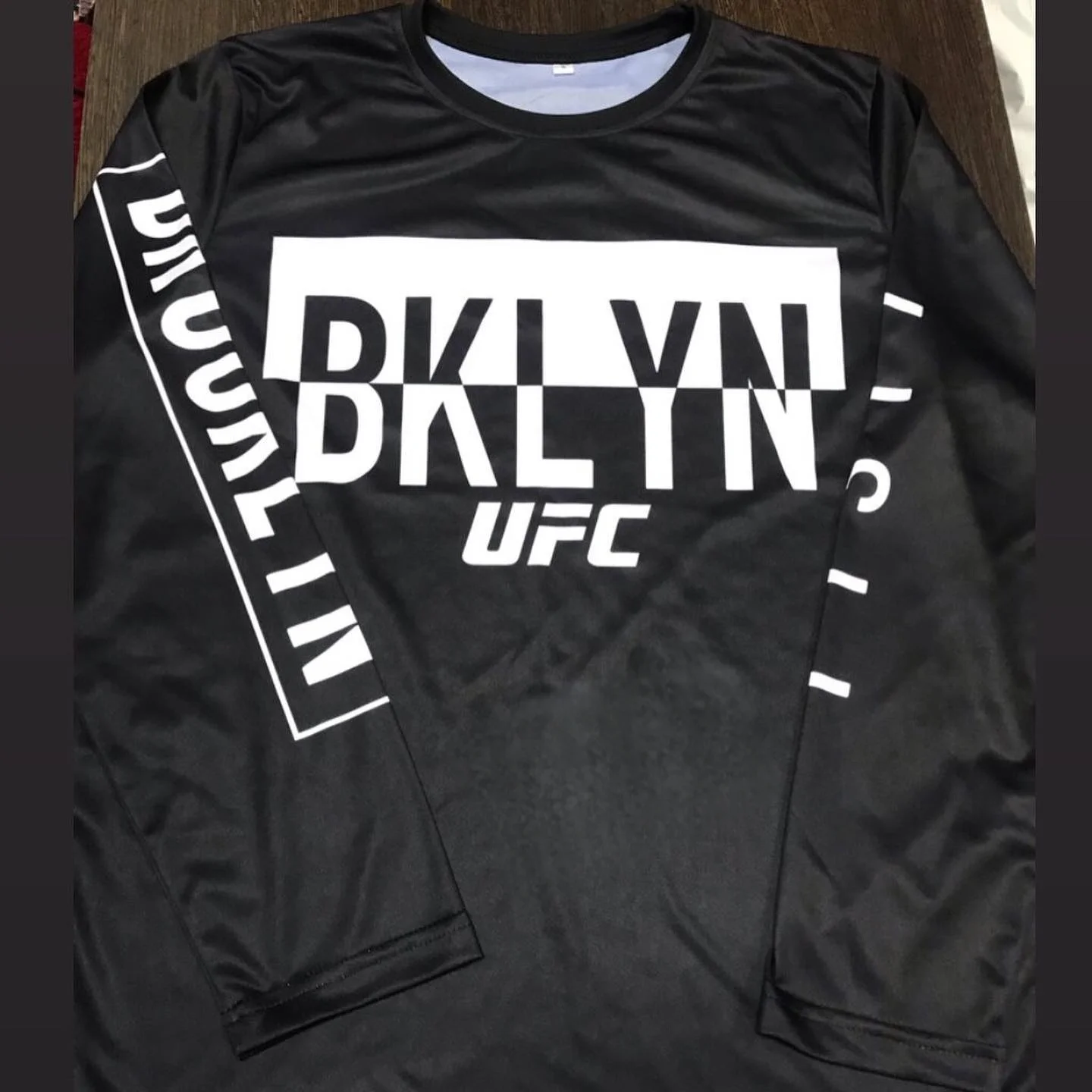 

2025 New DALYN UFC Long Sleeve Rash Guard Men's Black Graphic Quick Drying MMA Training Combat Streetwear Top