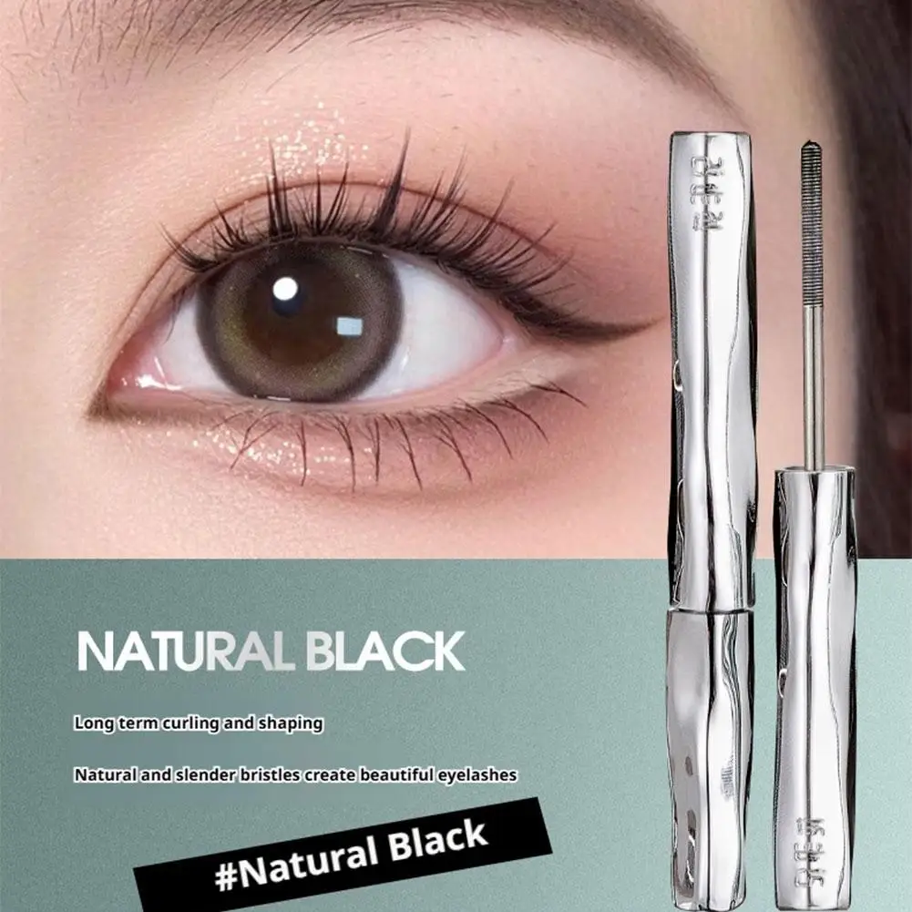 ألياف الحرير الفضية ماتي ماسكارا ماكياج فرشاة فائقة الدقة يطيل الرموش مقاوم للماء سريع الجفاف رمش تمديد ماسكارا ماكياج #1