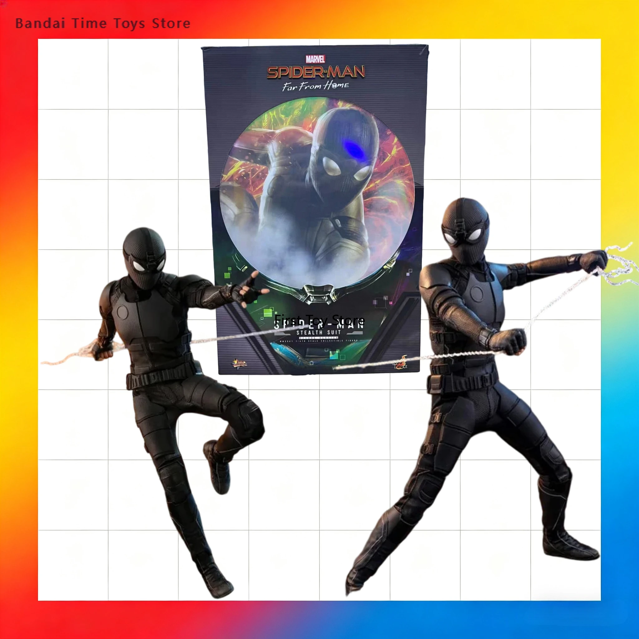 

В наличии Оригинальная фигурка HOTTOYS HT Spider-Man: Far From Home MMS541 Spider-Man в костюме Stealth Deluxe, аниме-фигурка, модель, игрушка