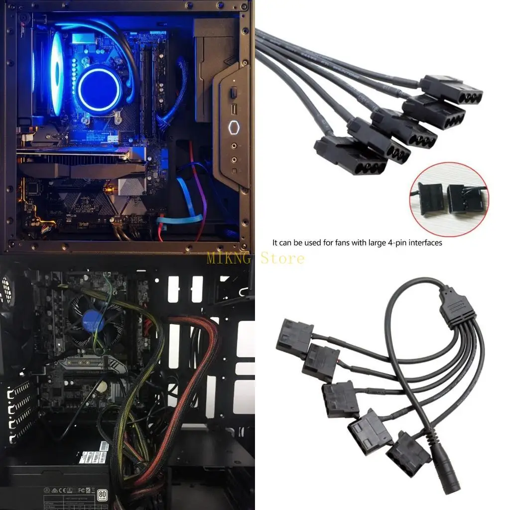 

Проводка сплиттера мощности 5,5 ммх2,1 мм самки до 5 шт.