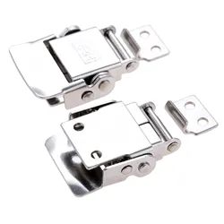 2Pc Stainless Steel Luggage Hardware Lock Suitcases Wooden Box Toggle Latch Buckle Clasp Industrial Bags Hasp Box Buckle 46*27mm