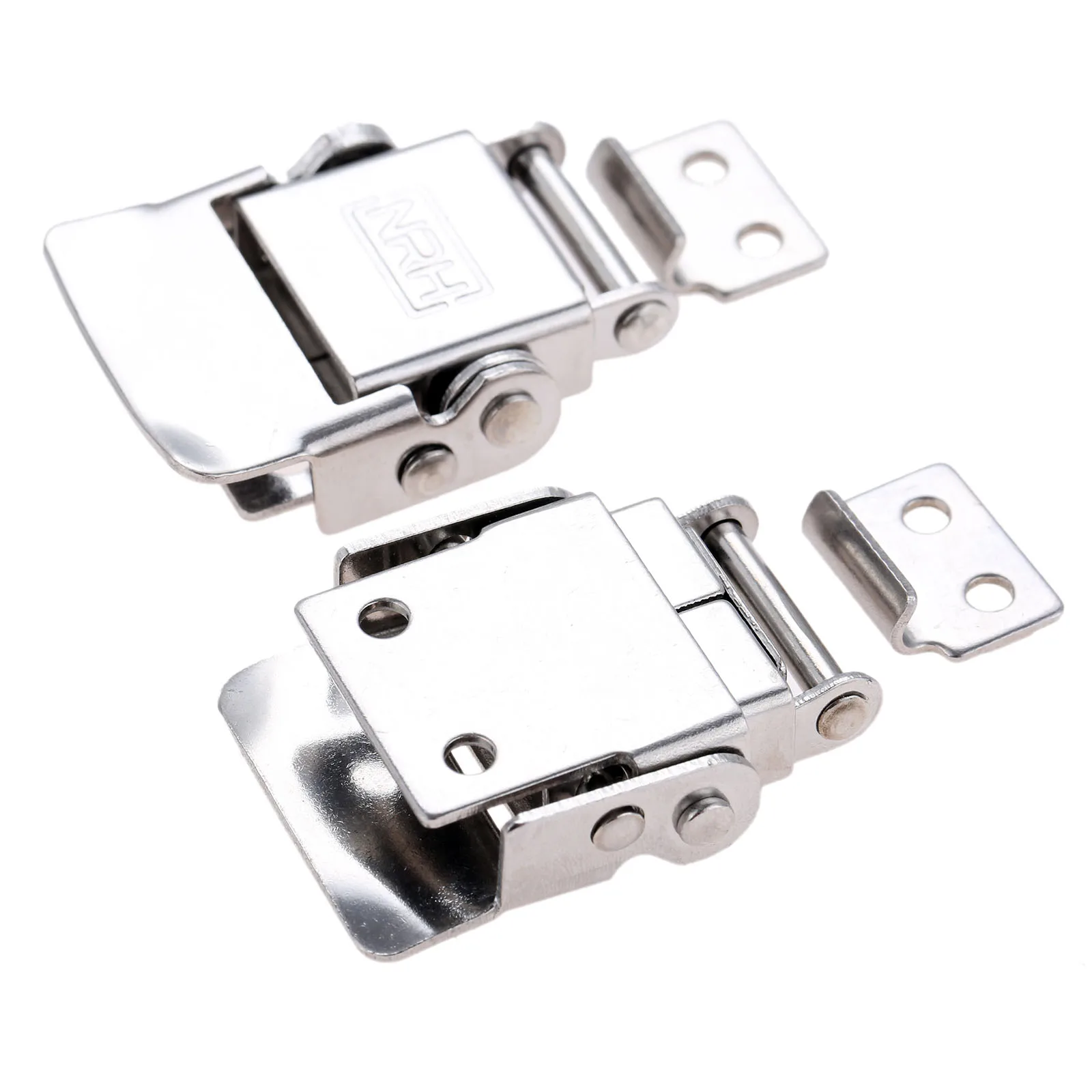 2Pc Stainless Steel Luggage Hardware Lock Suitcases Wooden Box Toggle Latch Buckle Clasp Industrial Bags Hasp Box Buckle 46*27mm