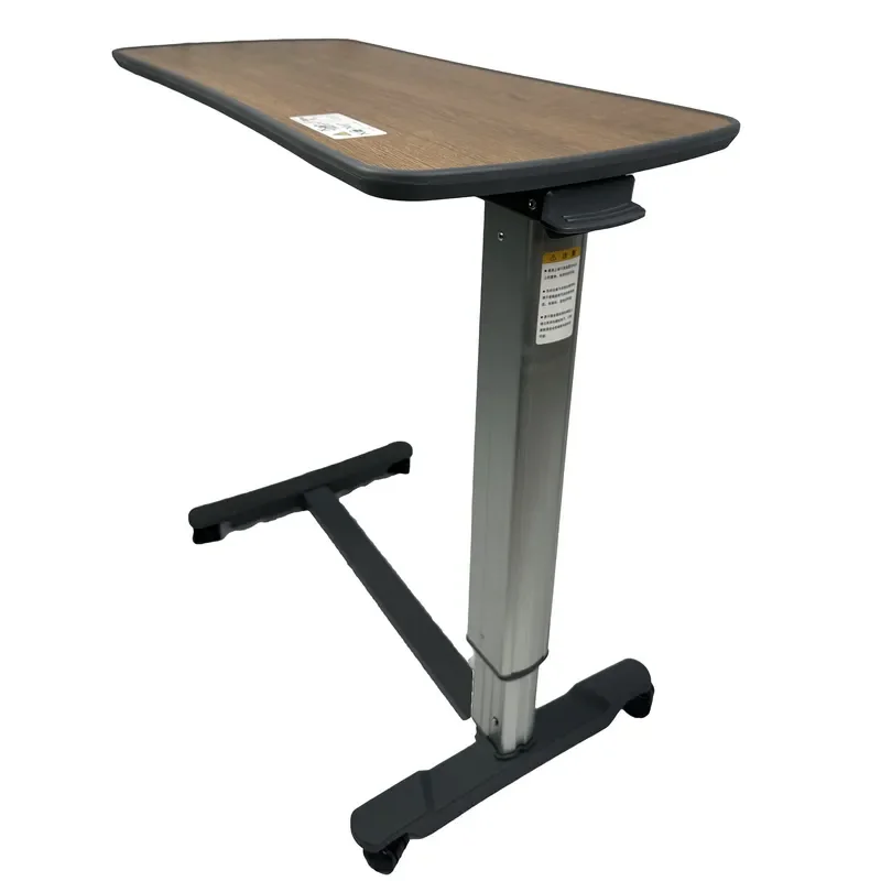 Removable Patient Overbed Dining Table Medical Height Adjustable Lift Board Bedside Table