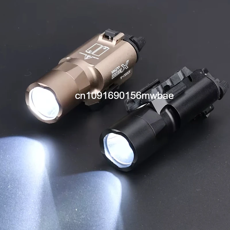 Tactical Airsoft Surefir X300U X300 Ultra 600lm LED Flashlight Rifle Weapon Pistol Scout Hunting Gun Outdoor Light Fit 20MM Rail