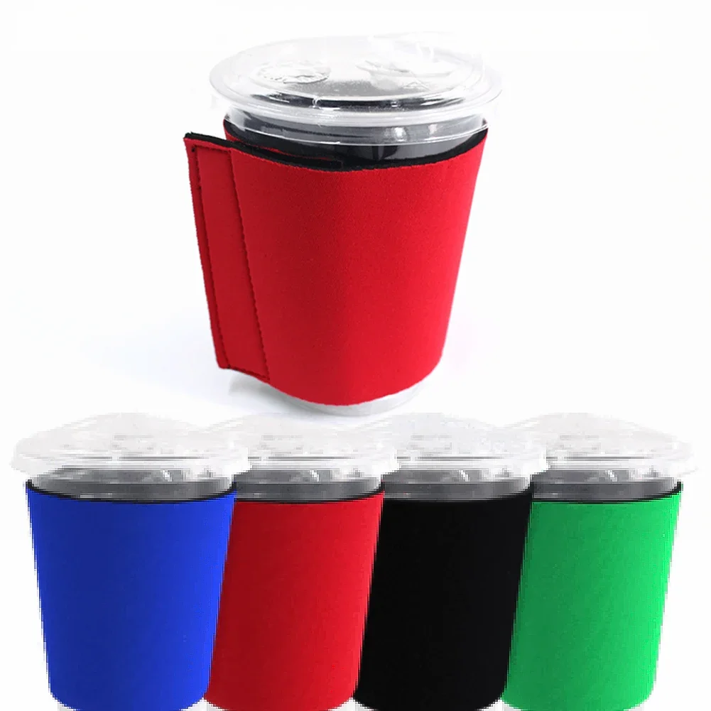 

1pc Cup Sleeves Reusable Neoprene Coffee Cup Sleeves Milk Tea Cup Sleeve For 200 To 700ml Cup 9.5x12x8cm Camping Supplies