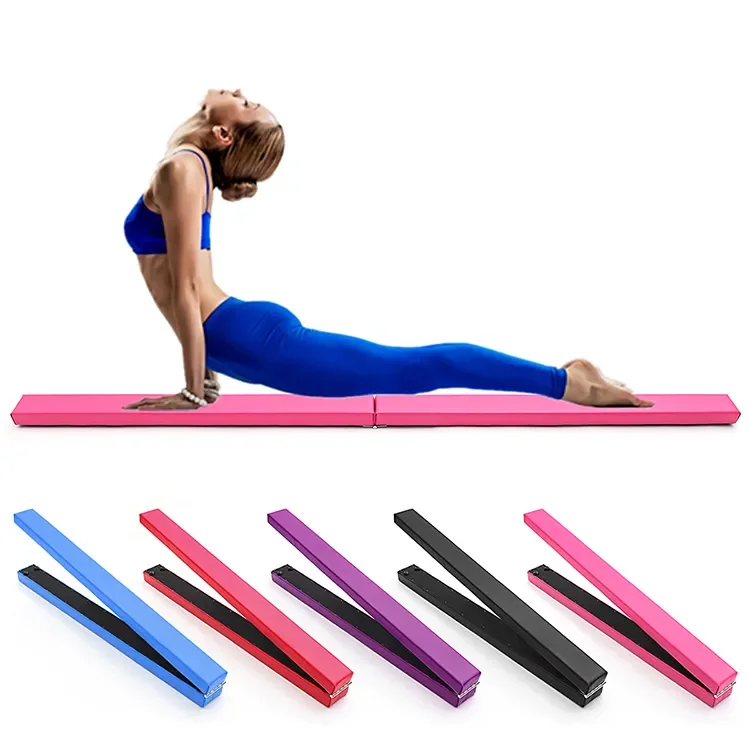 Customize Floor Foldable Balance Beam Gym Training 6ft 7ft 8ft 10ft Folding gymnastics Balance Beam