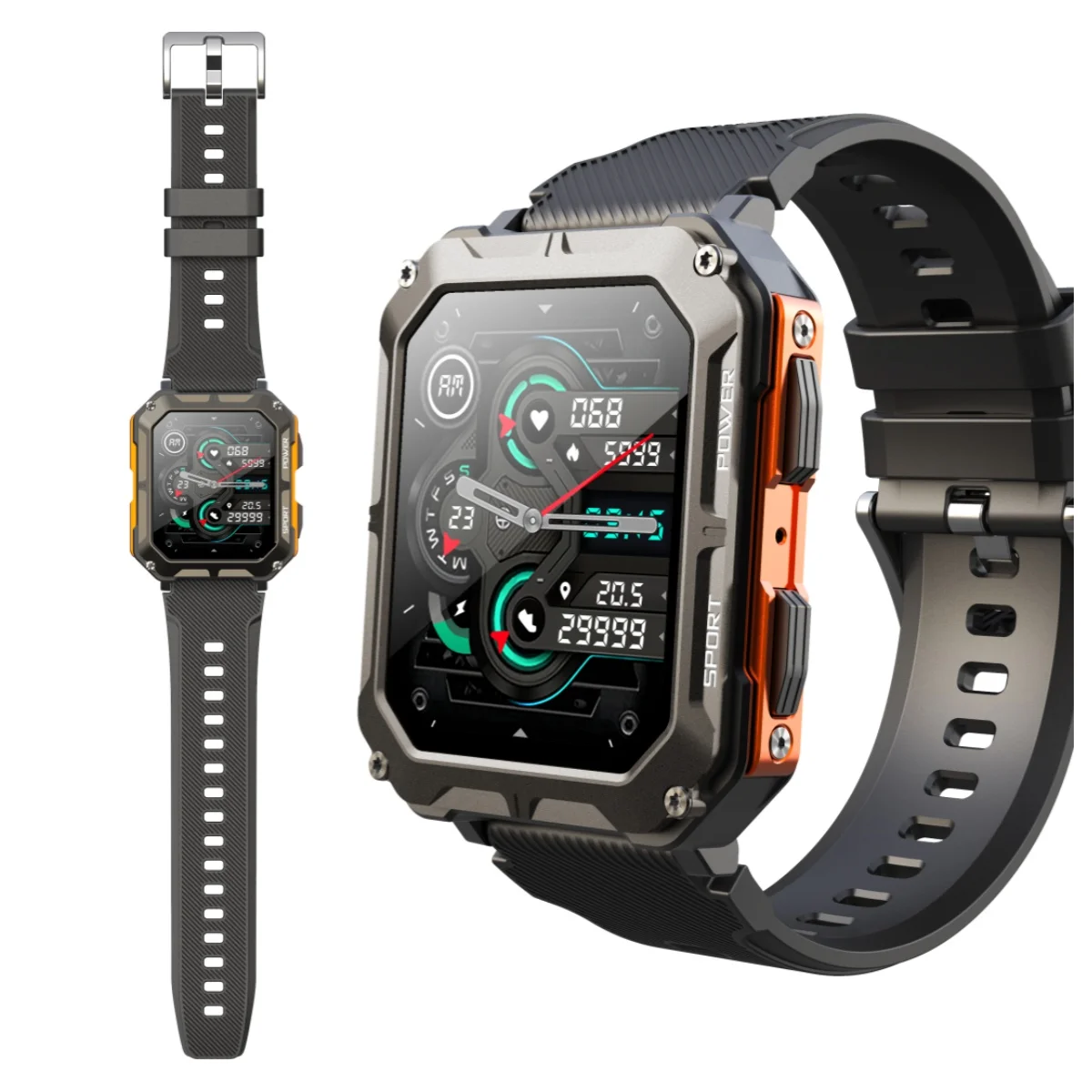 ساعة LEADOYS الجديدة Ultra Smart Watch للرجال، تتبع رياضي، مراقبة النوم، تنبيهات المكالمات والرسائل، هدية عيد الميلاد والهالوين