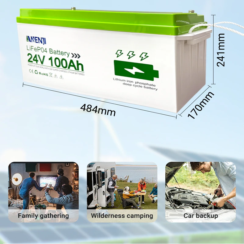 ANENJI LiFePo4 Batterie 24V 10 – Lithium Battery 100Ah Bewertung und Preis