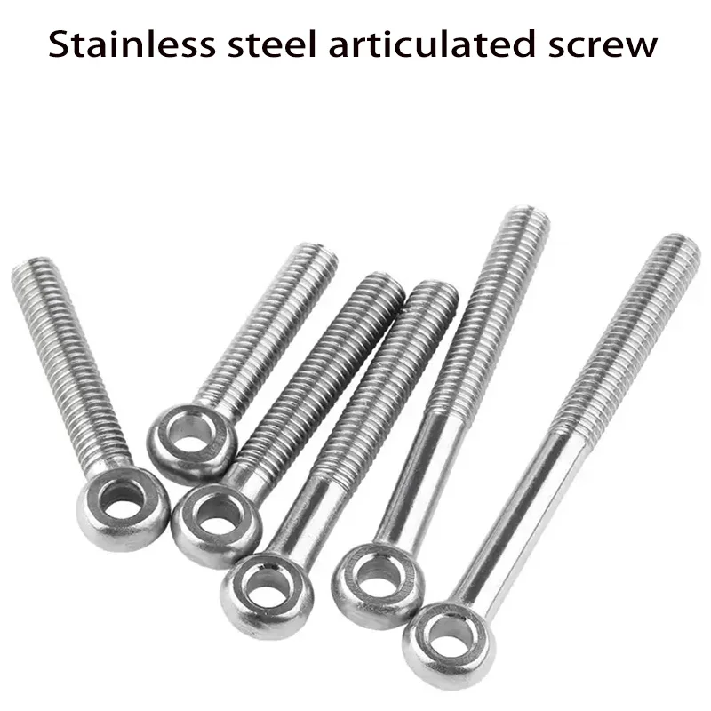 

304 Stainless Steel Ring Link Bolt Fisheye Eye Slip Hole Screw M5 M6 M8 M10 M12