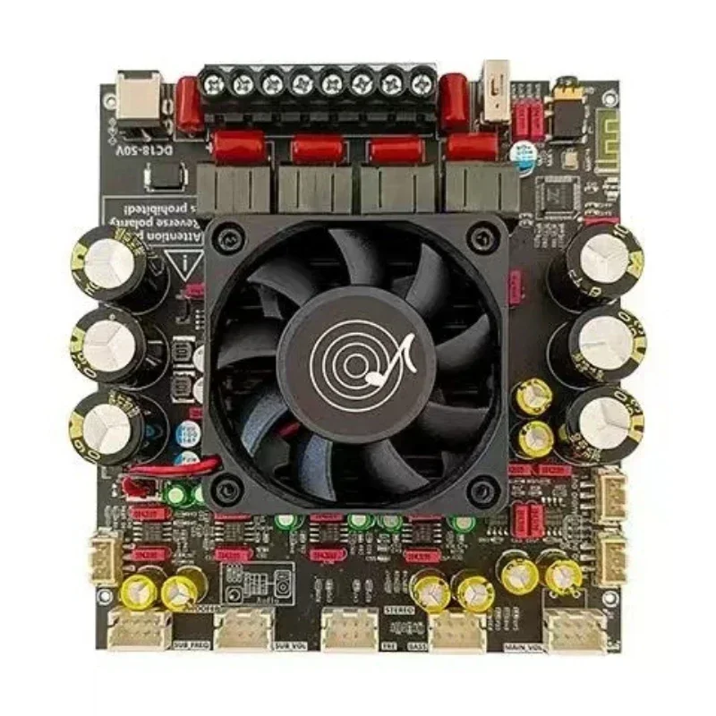 ZK-AS21P TPA3255*2 2.1 Channel Bluetooth Power Amplifier Board 300W+300W+600W High Power Low Noise Audio Power Amplifier Module