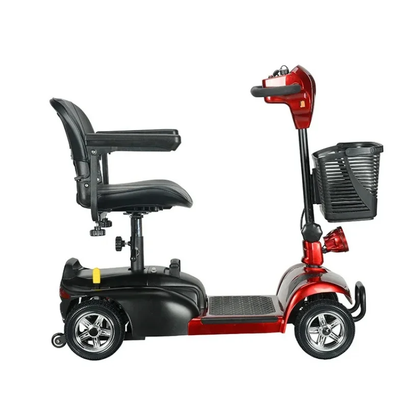 4 Wheels Elderly Electric Scooter Disabled Handicapped Folding elder Mobility Scooter