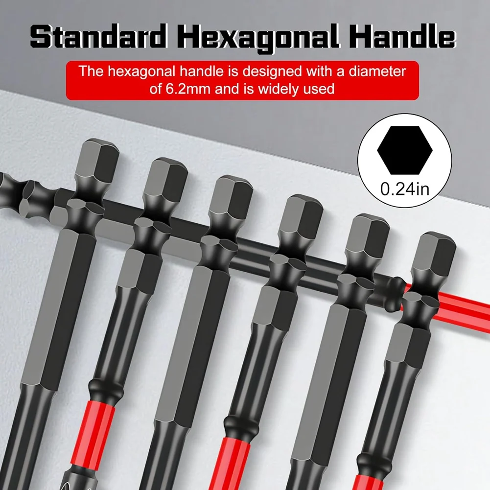 

【Today-Only!】Screw Driver Drill Bits- FPH2 Impact Screwdriver Bit Set(20PCS), 65Mm& 110Mm Slotted Heels, Head 1/4 Inch Hex Shank