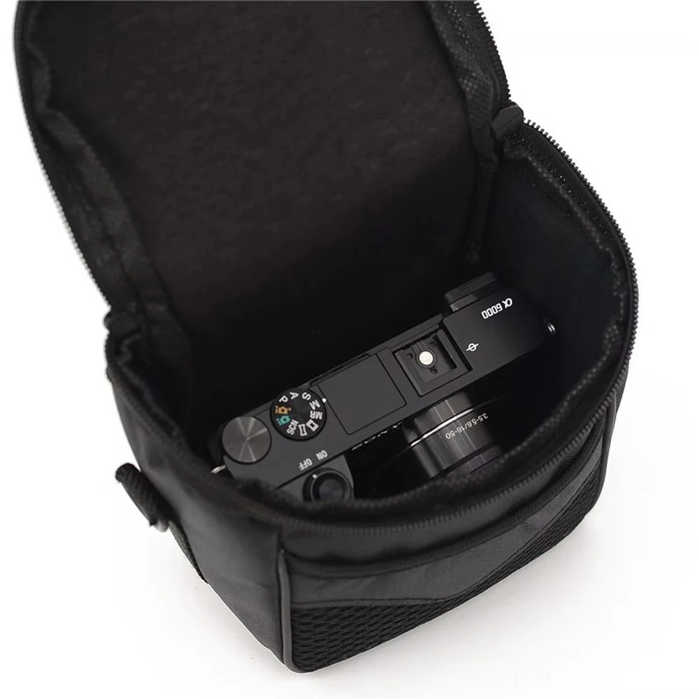 DSLR Camera Bag SLR Shoulder Storage Case DV Telephoto Camera Bag for Nikon Sony Canon Cameras Card Camera Women Small Size Bag