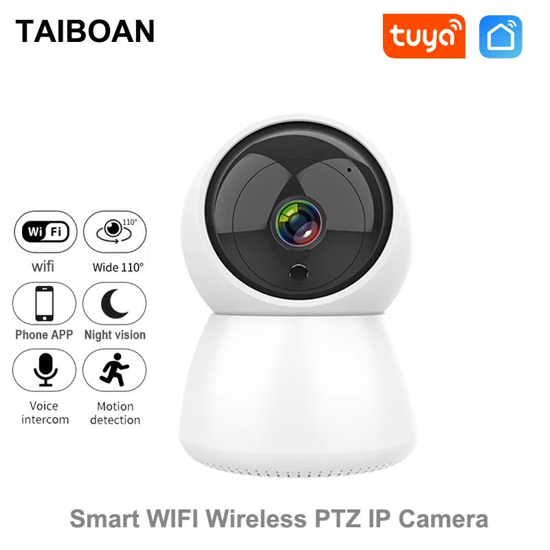 

TAIBOAN 1080P HD Wi-Fi Tuya комнатная камера радионяня наблюдение ночного видения IP-камера домашняя безопасность для приложения Smart Life