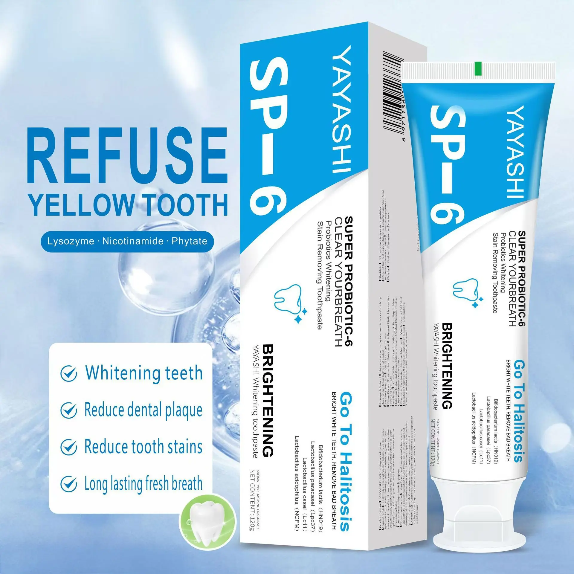 pasta-de-dente-probiotica-sp6-clareadora-limpeza-profunda-remove-placa-dental-melhora-caries-e-protege-as-gengivas