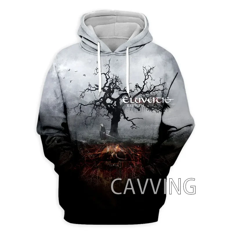 CAVVING 3D Printed  ELUVEITIE Band  Hoodies Hooded Sweatshirts Harajuku  Tops Clothing for Women/men