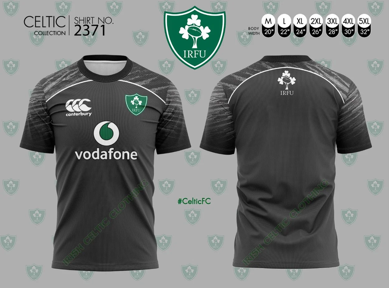 Sports Jerseys Ireland T-Shirt Men 3D Print Quick-Drying Fitness Boy Men Women Round Neck Tees Top Fashion Clothing Short Sleeve