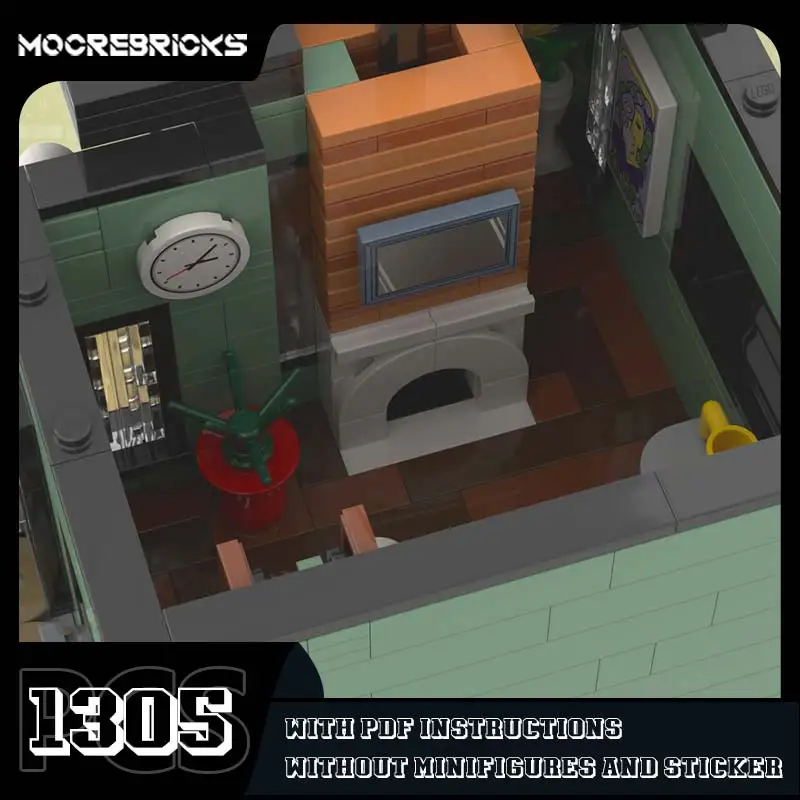 Stadt Architektur Serie Moderne Residenz MOC Bausteine High-Tech Modell Ziegel Expert Sammlung Spielzeug Kinder Geburtstag Geschenke