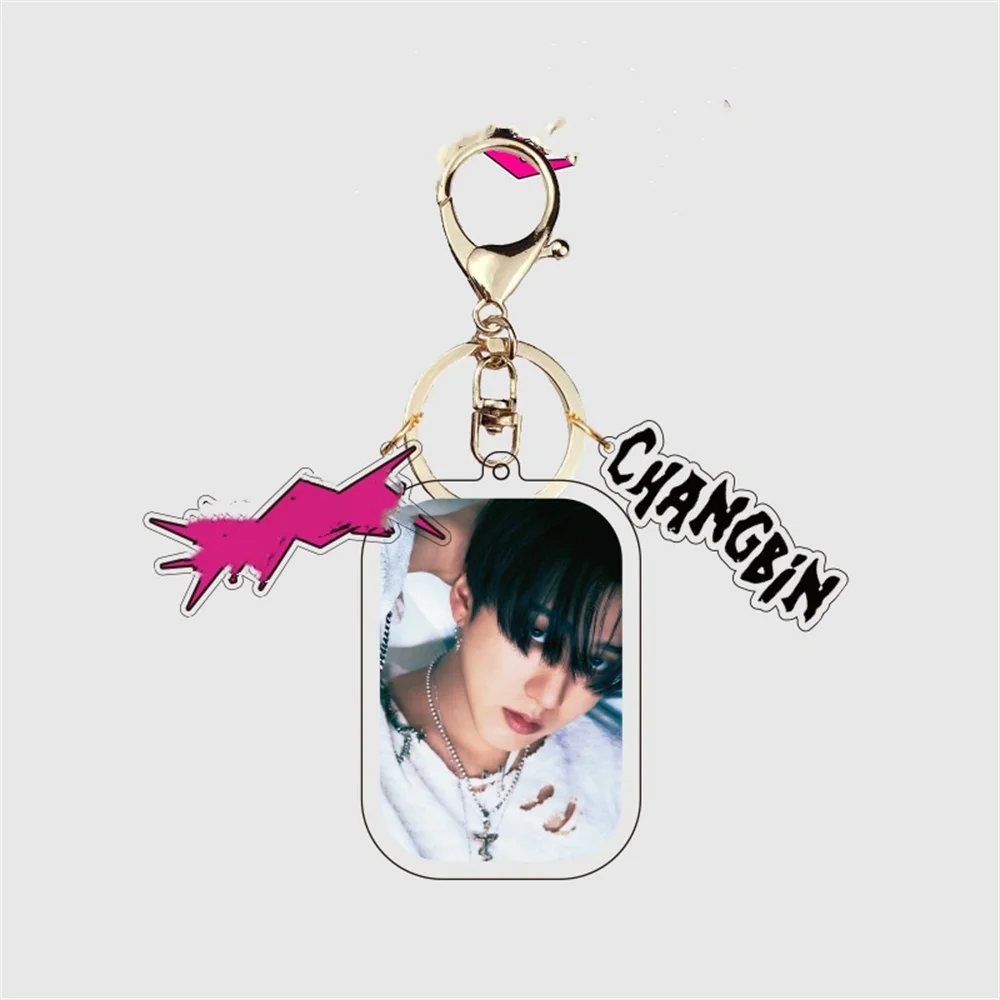 Porte-clés en acrylique Kpop Boy Group, nouvel album, pendentif sac à dos, Seo Disco-Bin, HyunJin, Felix Bangchan, Leeknow, GérGifts, 3 pièces par ensemble