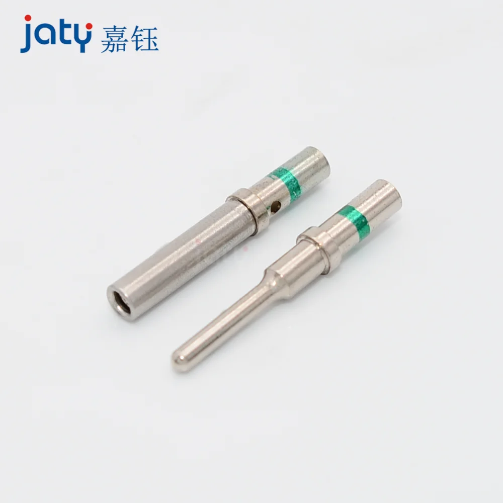 JATY 50 قطعة الألمانية DT محطات الذكور والإناث 14 AWG محطات تجعيد الصلبة دبوس 0462-209-16141/0460-215-16141