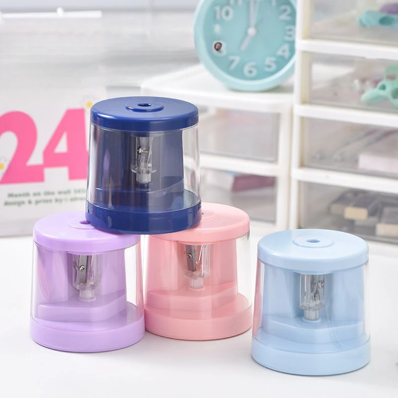 Pencil Sharpener Student Learning Stationery Automatic Multi-color Pencil Sharpener