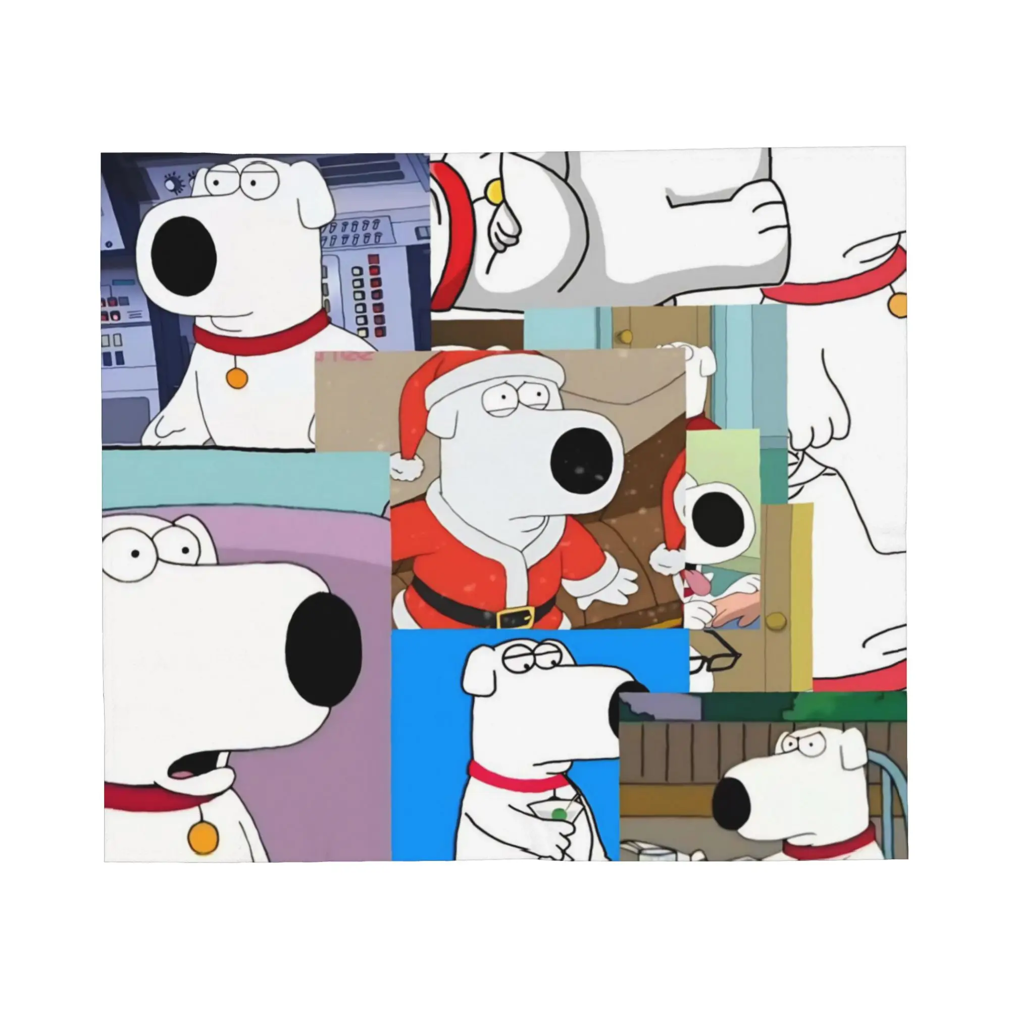 Familys Guys Anime Blanket Brian Dog Flannel Novelty Warm Throw Blanket for Bed Sofa Summer