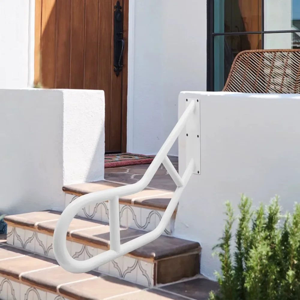 1pc U-shaped Handrail Railing for 1-2 Steps Wall Mount Step Hand Rail Grab Bar