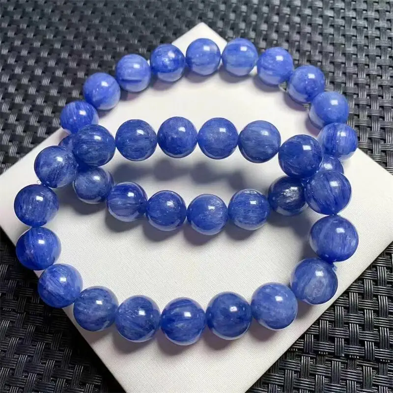 11.5MM Natural Kyanite Bracelet Gemstone Crystal Healing Gemstone Fashion Bracelet Jewelry Holiday Gift 1PCS