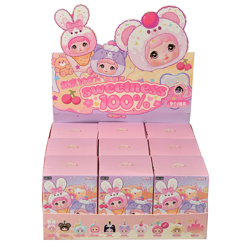 

Nommi Sweetness 100% виниловая плюшевая кукла, кулон, экшн-фигурка-сюрприз, слепая коробка, милая фигурка, модель игрушки для детского подарка
