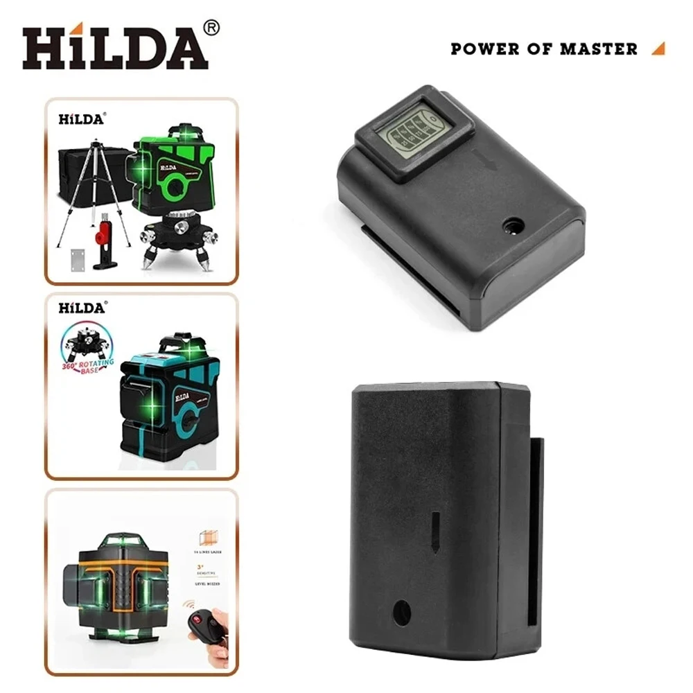 Baterai Lithium isi ulang untuk level Laser 12 baris/16 garis untuk HILDA 3D/4D tingkat Laser