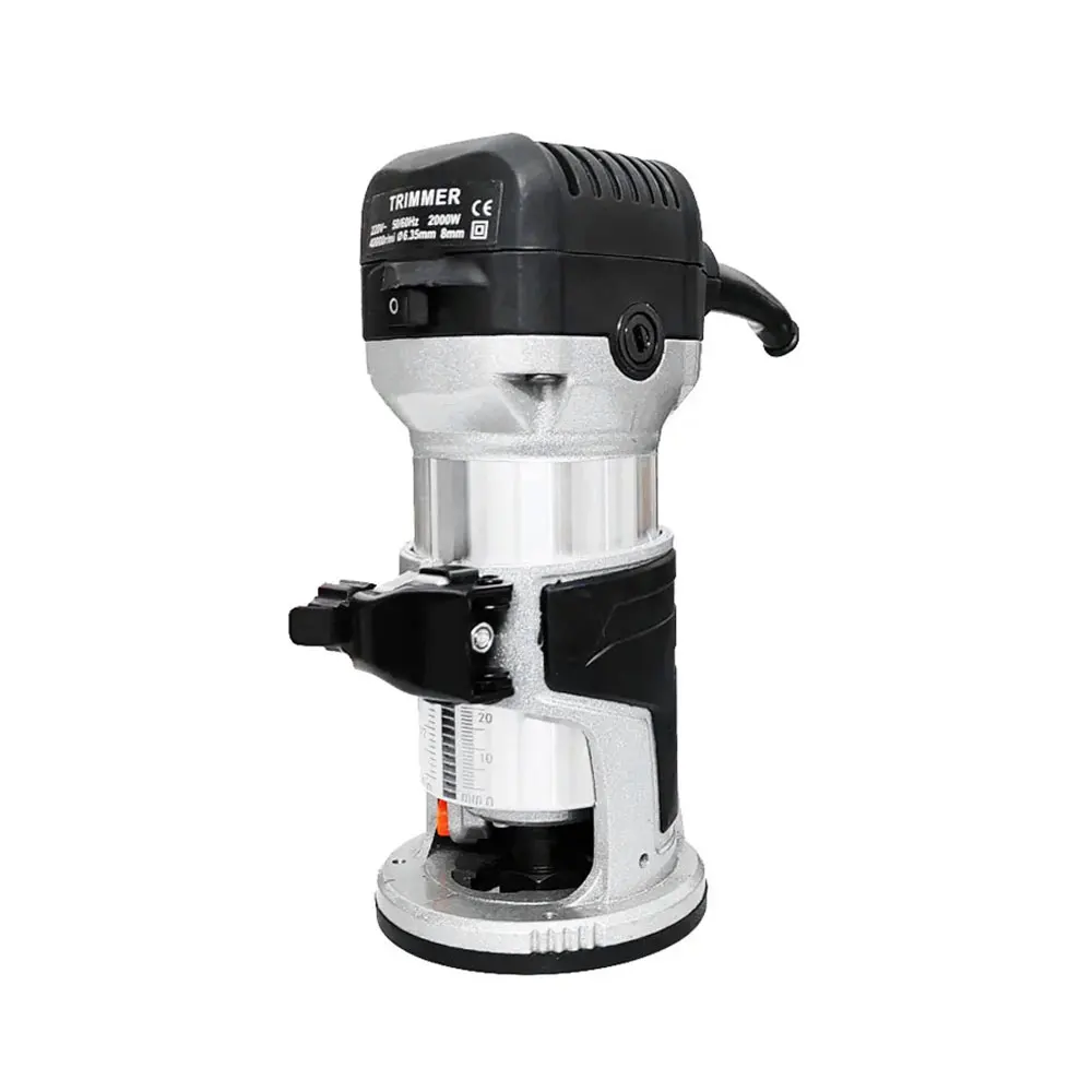 

【Hot】Compact Router Tools for Woodworking,110v/220v Fixed Base Wood Router 65mm Electric Milling Machine Palm Laminate Trimmer