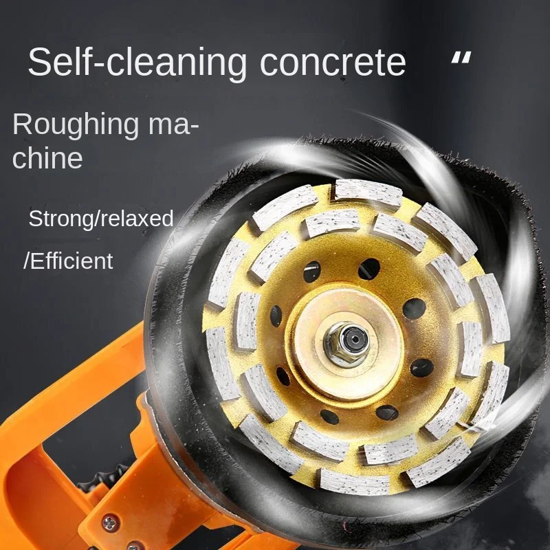 8480 808080 Useful Brushless Wall Mill Rough Planer 1980W 2.2M Rod Self-Priming Dust Removal Grinding Polishing M