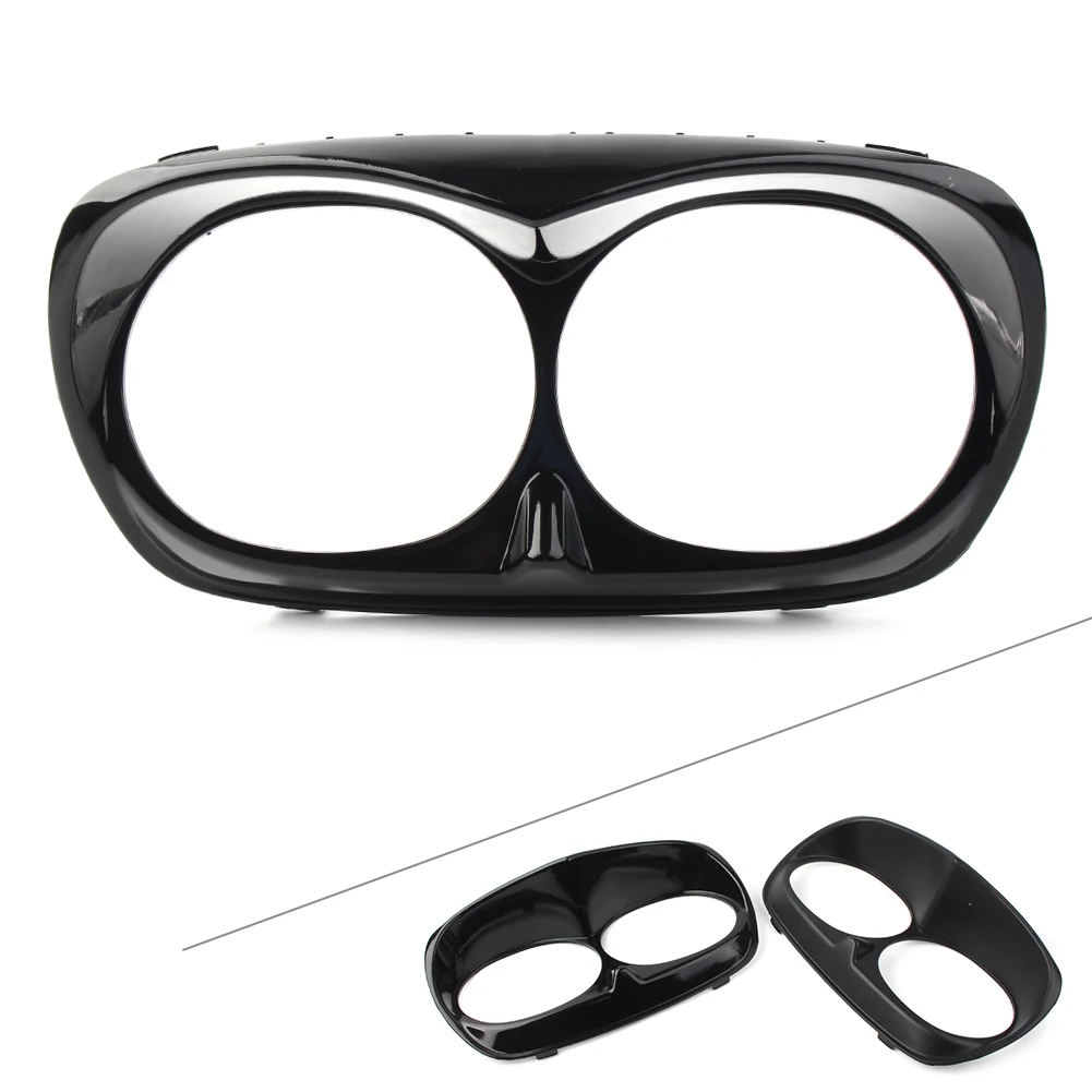 Motorbike Scowl Headlight Bezel Fairing Cover Trim For Harley Road Glide FLTR FLTRX FLTRU 1998-2013 ABS Plastic