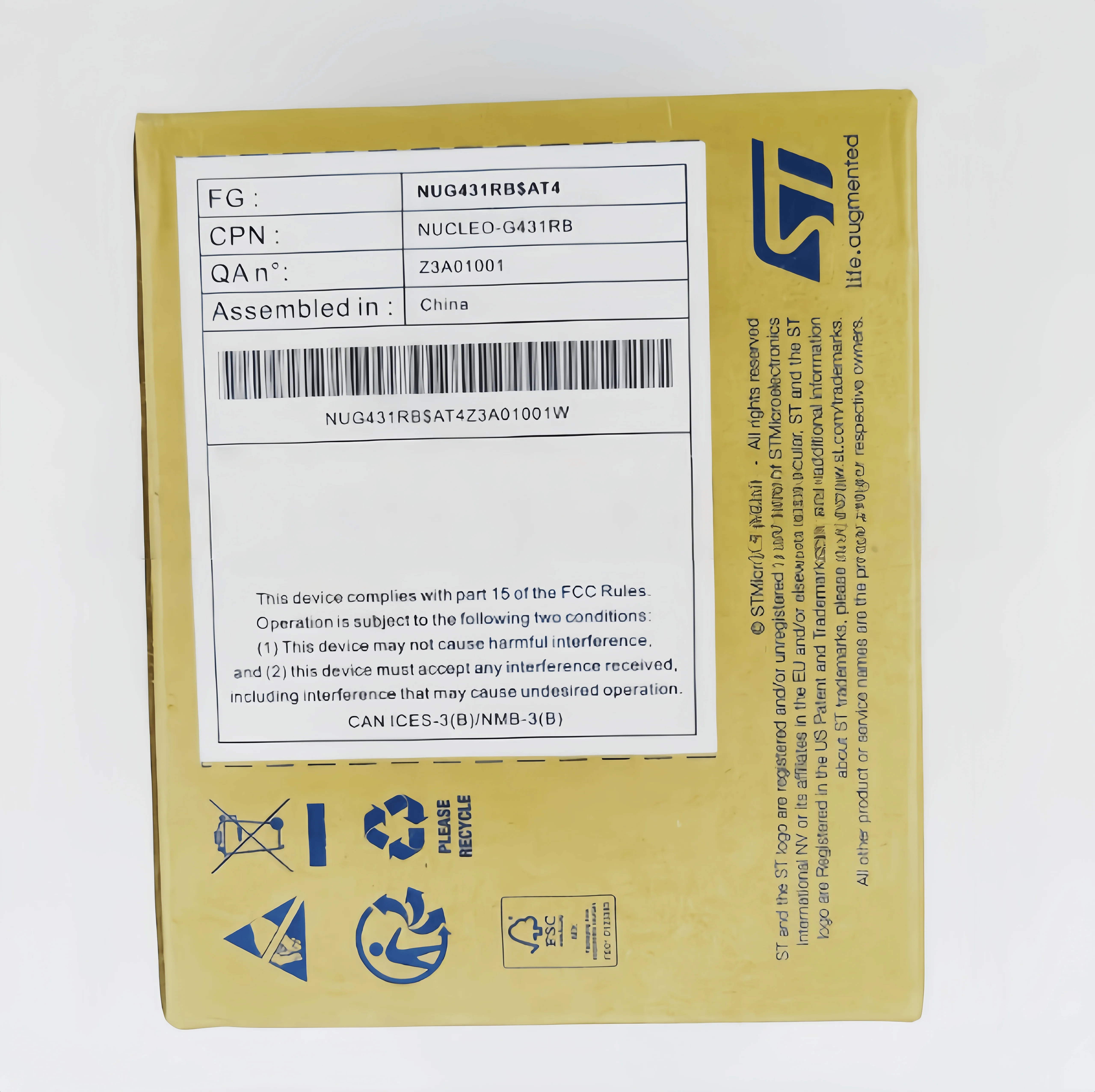 NUCLEO-G431RB STM32G431RBT6 Microcontroller STM32 Nucleo-64 Development Board