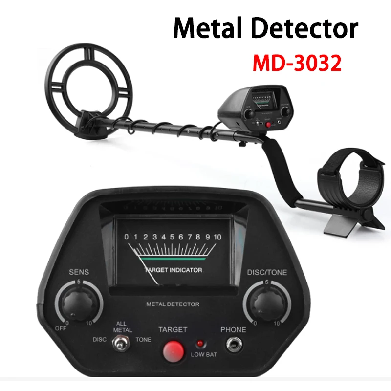 

Professional Metal Detector High Sensitivity MD-3032 MD-3031 Gold Metal Detector With LCD Displays Pipe Iron Detection Recycling